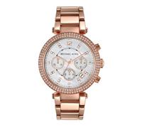 Michael Kors Damen Chronograph Quarz Uhr mit Edelstahl Armband MK5491