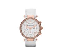 Michael Kors Parker Lady Damenuhr Chronograph roségold weiß