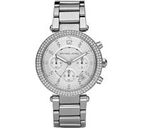 Michael Kors Parker MK5353 Damen Chronograph Uhr - Silber Zifferblatt, Edelstahl, 39 mm, 5 ATM