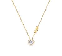 Michael Kors Premium - 925 Sterling Silberne Halskette Für Damen one_size Gold