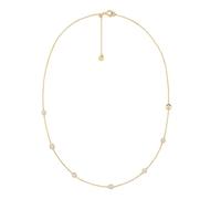 Michael Kors - Premium Kors Brilliance goldfarbene Station-Halskette aus Sterlingsilber für Damen, MKC1714CZ710