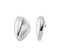 Michael Kors Jewelry_Steel Damen-Ohrringe aus der Premium-Kollektion. Schmuck aus Messing in der Farbe silber. Länge: 60.7 mm, B: 40.2 mm. Oberfläche: poliert. Artikelnummer: MKJ842000040