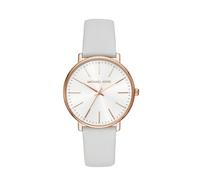 Michael Kors Pyper Lady Damenuhr roségold weiß Lederarmband