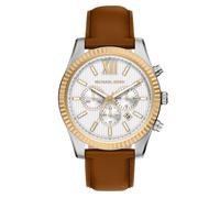 Michael Kors Reloj Lexington para Hombre, movimiento cronógrafo de cuarzo de 45 mm Con Correa de Acero inoxidable