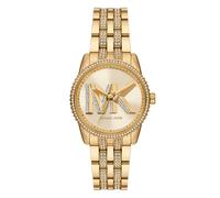 Michael kors quarz goldfarbenem damen uhr mit goldfarbenem zifferblatt und edelstahl armband one_size Gold