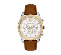 Michael Kors Reloj Lexington para Hombre, movimiento cronógrafo de cuarzo de 45 mm Con Correa de Acero inoxidable
