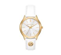 Michael Kors Reloj Slim Runway para Mujer, 38 mm, movimiento trifuncional de cuarzo Con Correa de piel