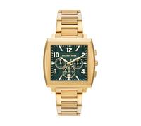 Chronograph MICHAEL KORS "RHYS", gold (gelbgoldfarben), Armbanduhren, Herren, Chronograph, Quarzuhr, Armbanduhr, Herrenuhr, Edelstahlarmband, analog, Tag (38487738-0) gelbgoldfarben