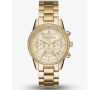 Michael Kors Ritz Gold Überzogen Chronograph Betrachten MK6356
