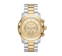 Michael Kors Runway Herren-Armbanduhr, Chronograph, Quarz, mit Edelstahl-Armband