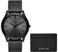 Michael Kors Runway Herrenuhr, Quarzuhrwerk mit drei Zeigern, mit Datum und Armband aus Edelstahl oder PVC