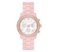 Michael Kors Runway Watch für Damen, Quarz-Chronographenwerk mit Edelstahl- oder Azetatarmband