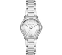 Quarzuhr MICHAEL KORS "SAGE 31 mm", silber (silberfarben), Armbanduhren, Damen, Armbanduhr, Damenuhr, Perlmutt-Zifferblatt, Edelstahlarmband (49003810-0) silberfarben