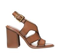 Michael Kors Sandaletten mit Absatz - Raven Block Heeled Sandal - Gr. 38 (EU) - in Braun - für Damen