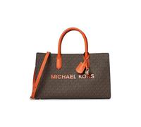 Michael Kors Scarlett Medium Satchel, Goldfarbene Metallteile/orangefarbener Stanzer, One size
