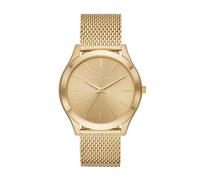 Michael Kors - Schlanke Runway Analog Quarzuhr Mit Gold Edelstahl Mesh Armband Für Herren MK8625