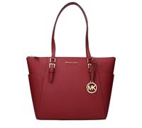 Rote Leder Schultertasche Einheitsgröße