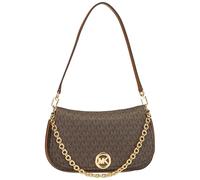Michael Kors Nolita Medium Schultertasche dunkelbraun, Lederimitat, Damen