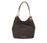 Michael Kors Handtasche Lillie Large Chain Shoulder Tote MK Signature Brown/Acorn Braun