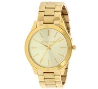 Michael Kors Slim Runway Gold-Tone Damenuhr MK3179 - 42 mm, Quarz, Edelstahl, wasserdicht bis 50 m