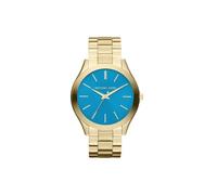 Michael Kors Slim Runway Lady Damenuhr gold türkis MK3265