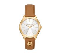 MICHAEL KORS Damen Analog Quarz Uhr mit Leder Armband MK7543