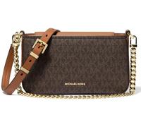 Michael Kors Pochette Bryant Small – wandelbar, Signature-Logomuster, Lederimitat – Braun