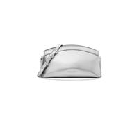 MK Wandelbare Clutch Athena Small aus Leder in Metallic-Optik - Silberton - Michael Kors