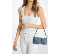 MK Pochette Zoe Small Aus Denim - Blau - Michael Kors
