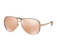 Michael Kors CHELSEA MK5004 1017R1 Metall Pilot Bronzefarben/Rosa Sonnenbrille, Sunglasses Bronzefarben/Rosa Groß