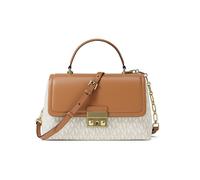 MICHAEL KORS Tasche - Henkeltasche TRIBECA MEDIUM SIGNATURE LOGO beige