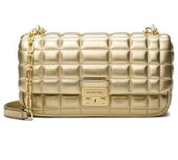 MK Schultertasche Tribeca Large aus abgestepptem Leder in Metallic-Optik - Goldton - Michael Kors