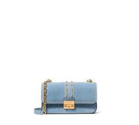 Michael Kors TRIBECA Kleine Wildleder-Umhängetasche mit Nieten