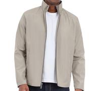 Michael Kors Verstärkte Herren-Polyesterjacke, wind- und wasserabweisend, Light Sage, L