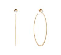 Michael Kors Whisper Creolen aus Edelstahl und Zirkonia f r Damen, Farbe: Gold (Modell: MKJ5999710)