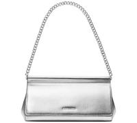 Michael Kors Carmine Schultertasche silber, genarbtes Leder, Damen