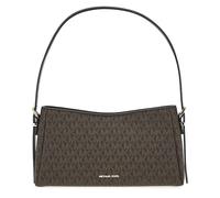 Michael Kors Women Md Pouchette Hand Bag, Brown/Blk