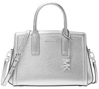 Michael Kors Women SM Satchel Hand Bag, Silber/schwarz