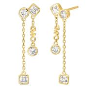 Michael Kors Damen-Ohrhänger 925er Silber Zirkonia One Size Gold 32029906