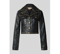 MICHAEL Michael Kors Cropped Jacke in Leder-Optik Modell 'STUDDED' in Black, Größe 36