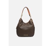 Michael Kors Handtasche Lillie Large Chain Shoulder Tote MK Signature Brown/Acorn Braun
