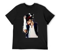 Michael Music Fan Lover Retro Vintage 80S Thriller Bad Jackson Men's T Shirt Black M
