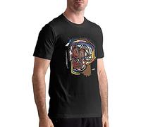 Michel Basquiat Head Mens T-Shirt Unisex Gift Men's Black Tees XL