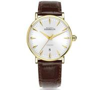 Michel Herbelin Herren-Armbanduhr 1647/P11MA - automatische Inspiration - braunes Leder, Riemen