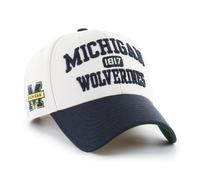 Michigan Wolverines '47 MVP Broke Line Sidepatch NCAA Cap Beige - ONE SIZE