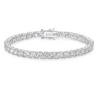 Michooyel Tennisarmband Silber und Gold für Damen Herren 925 Armband Zirkonia Armband (18/20/23cm, 3/4/5/6mm) Iced Out Tennis Bracelet für Frauen Mädchen Mama