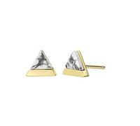 Michooyel Türkis Howlith Ohrstecker, 925 Sterling Silber Stein Edelstein Ohrringe, Dreieck Schliff, Stecker Schmuck Damen Geschenk