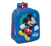 Mickey Mouse 3D-Kinderrucksack, leicht zu reinigen, ideal für Kinder verschiedener Altersgruppen, bequem und vielseitig, Qualität und Widerstandsfähigkeit, 22 x 10 x 27 cm