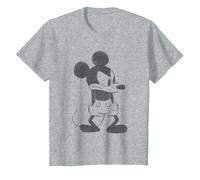 Mickey Mouse Angry T-Shirt, Kinder, Grau Meliert, 98