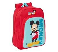 MICKEY MOUSE - Animierter Schulrucksack für Kinder, Kinderrucksack, anpassbar an Kinderwagen, ideal für Kinder im Schulalter, bequem und vielseitig, Qualität und Widerstandsfähigkeit, 26 x 11 x 34 cm